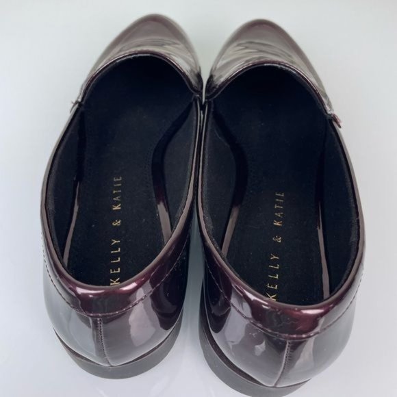 Kelly & Katie Deep Purple Shiny Loafer Slip On, Sz 9 - Picture 12 of 13